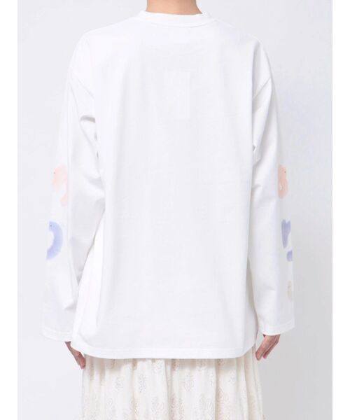 merry jenny（メリージェニー）の「【求心フレンズコラボ】めりぃロンTee（Tシャツ/カットソー・レディース・グレー/オフホワイト/ブルー・FREE）」の15枚目の写真