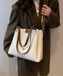 フェイクレザー2wayショルダーバッグ