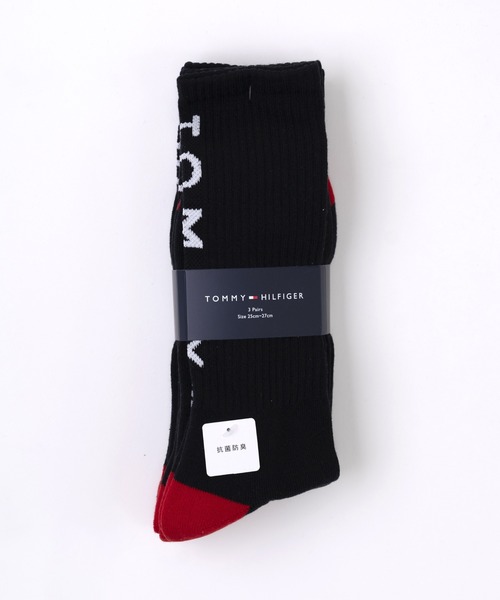 TOMMY HILFIGER（トミーヒルフィガー）の「TOMMY HILFIGER/トミーヒルフィガー ブランド バックロゴ 抗菌防臭 足底パイル 靴下 クルーソックス 3足セット 25cm 26cm 27cm（ソックス/靴下・メンズ・その他1/その他2/ブラック/その他4/その他3・25～27cm/23～25cm）」の8枚目の写真