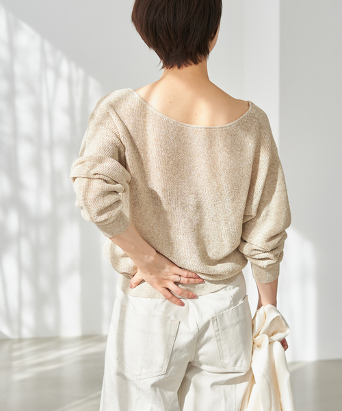 plage（プラージュ）の「LI/PE open ニット（ニット/セーター）」 - WEAR
