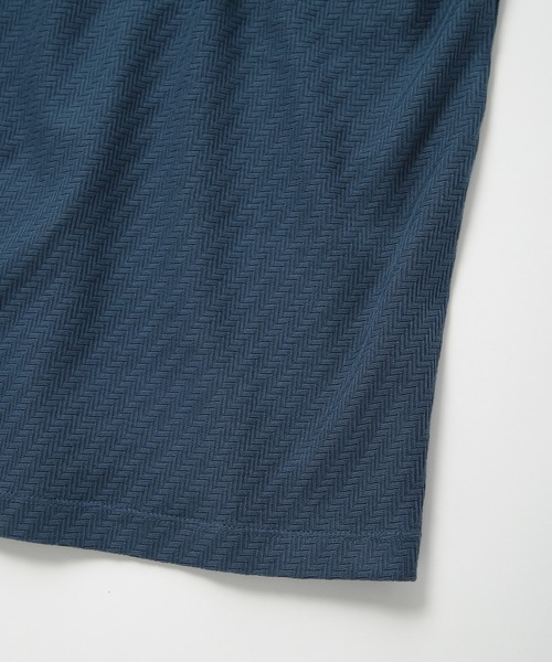 MEN'S BIGI(メンズビギ)の「リンクスジャカードシルケットカットソー(Tシャツ/カットソー・メンズ・ブルー/ホワイト/ネイビー/イエロー・04/03/02/01)」の6枚目の写真