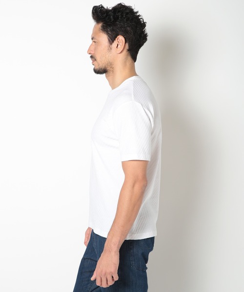 MEN'S BIGI(メンズビギ)の「リンクスジャカードシルケットカットソー(Tシャツ/カットソー・メンズ・ブルー/ホワイト/ネイビー/イエロー・04/03/02/01)」の14枚目の写真