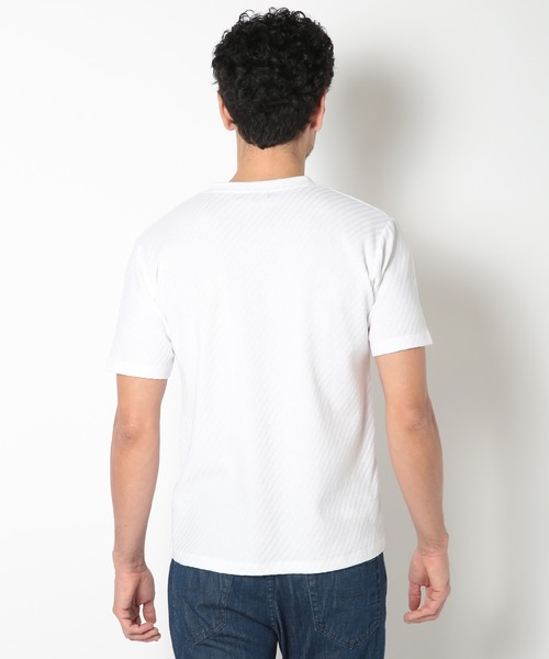 MEN'S BIGI(メンズビギ)の「リンクスジャカードシルケットカットソー(Tシャツ/カットソー・メンズ・ブルー/ホワイト/ネイビー/イエロー・04/03/02/01)」の15枚目の写真