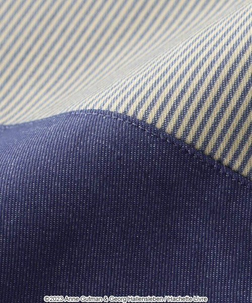 Gaspard et Lisa 綿混 エコロゴストライプ 首掛け 前結びエプロン 70830919（エプロン）｜NAIGAI（ナイガイ）