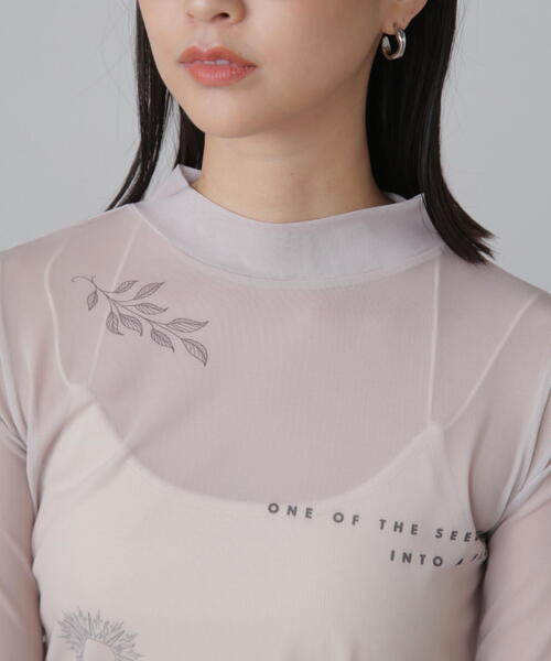 FREE'S MART(フリーズマート)の「プリントシアーインナー(Tシャツ/カットソー・レディース・オレンジ系その他/ベージュ系その他・FREE)」の8枚目の写真