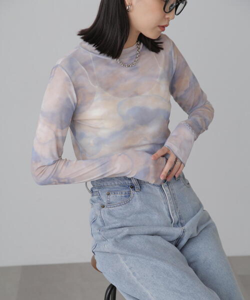 FREE'S MART(フリーズマート)の「プリントシアーインナー(Tシャツ/カットソー・レディース・オレンジ系その他/ベージュ系その他・FREE)」の15枚目の写真