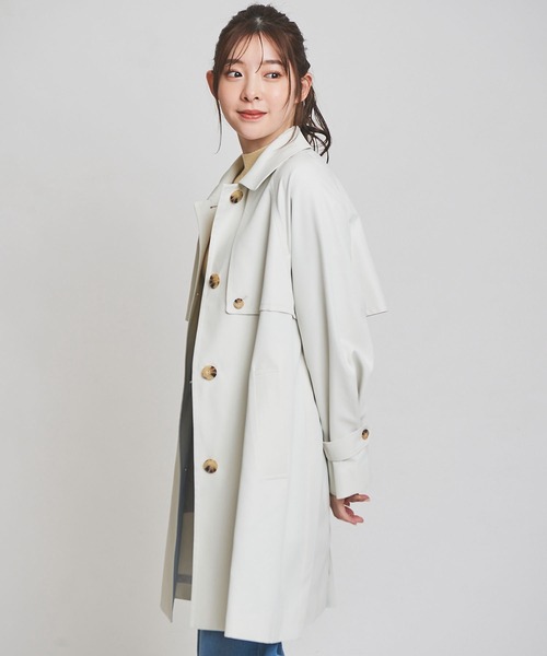 31 Sons de mode（トランテアン　ソン　ドゥ　モード）の「ミディ丈トレンチコート（トレンチコート・レディース・ベージュ/ライトグレー・36/38）」の19枚目の写真