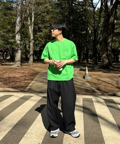 Franklin Climbing（フランクリンクライミング）の「【Franklin Climbing】ワンポイント刺繍ポケット半袖Tee（Tシャツ/カットソー・メンズ・ホワイト/スカイブルー/ブラック/グレー/オレンジ/グリーン・MEDIUM/LARGE/X-LARGE）」の19枚目の写真