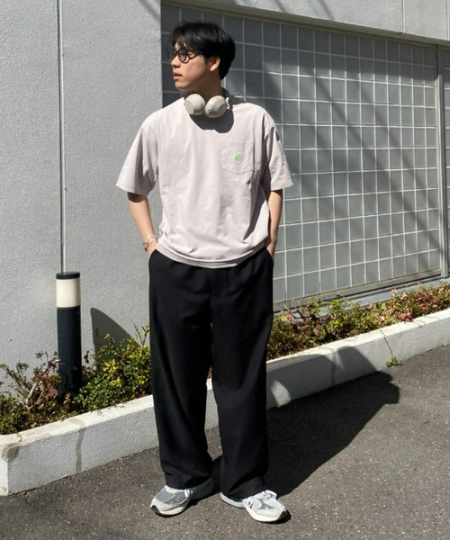 Franklin Climbing（フランクリンクライミング）の「【Franklin Climbing】ワンポイント刺繍ポケット半袖Tee（Tシャツ/カットソー・メンズ・ホワイト/スカイブルー/ブラック/グレー/オレンジ/グリーン・MEDIUM/LARGE/X-LARGE）」の12枚目の写真