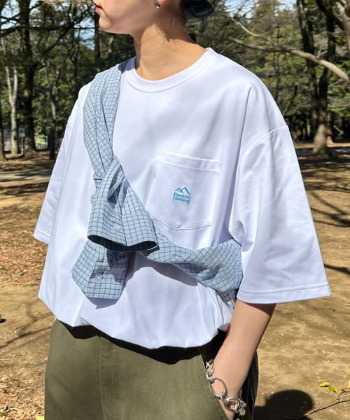 セール】【Franklin Climbing】ワンポイント刺繍ポケット半袖Tee