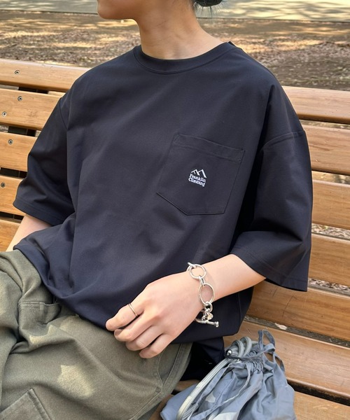 セール】【Franklin Climbing】ワンポイント刺繍ポケット半袖Tee
