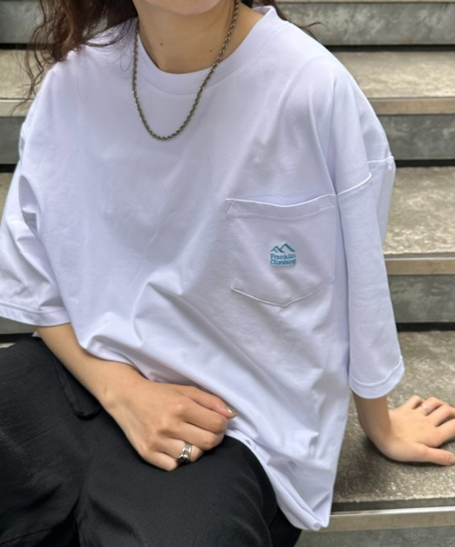 セール】【Franklin Climbing】ワンポイント刺繍ポケット半袖Tee