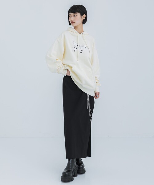 tanakadaisuke（タナカダイスケ）の「【tanakadaisuke/タナカダイスケ】《STUDIOUS別注》Horse emproidery hoodie/ホース刺繍フーディ（パーカー・レディース・ブラック/アイボリー・1/2）」の20枚目の写真