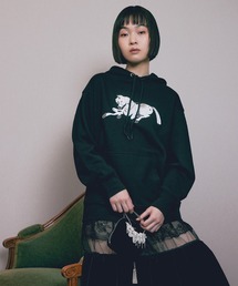 【tanakadaisuke/タナカダイスケ】《STUDIOUS別注》Horse emproidery hoodie/ホース刺繍フーディ