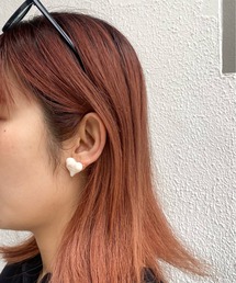 ドロップハートピアス