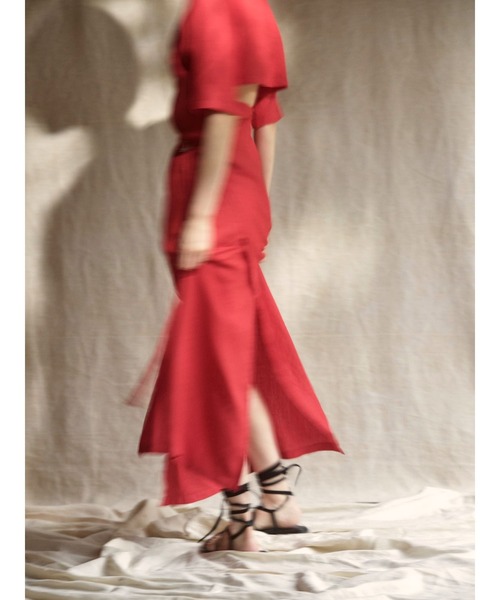 k3&co.（ケイスリーアンドコー）の「Wrap Dress（ワンピース・レディース・ブラック/レッド/グリーン・ONE SIZE）」の21枚目の写真