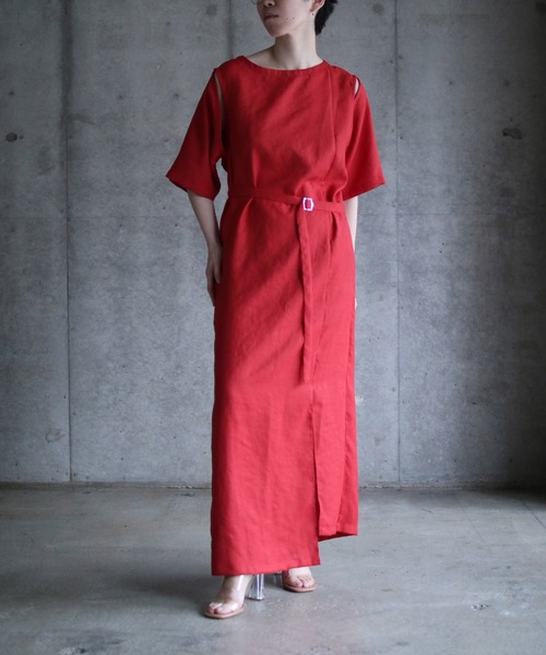k3&co.（ケイスリーアンドコー）の「Wrap Dress（ワンピース・レディース・ブラック/レッド/グリーン・ONE SIZE）」の16枚目の写真