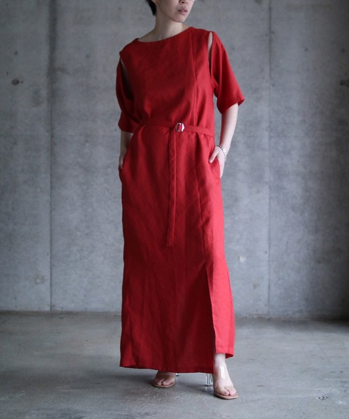 k3&co.（ケイスリーアンドコー）の「Wrap Dress（ワンピース・レディース・ブラック/レッド/グリーン・ONE SIZE）」の17枚目の写真