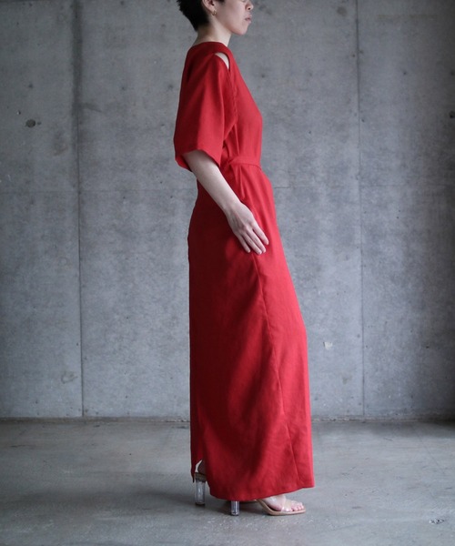 k3&co.（ケイスリーアンドコー）の「Wrap Dress（ワンピース・レディース・ブラック/レッド/グリーン・ONE SIZE）」の18枚目の写真