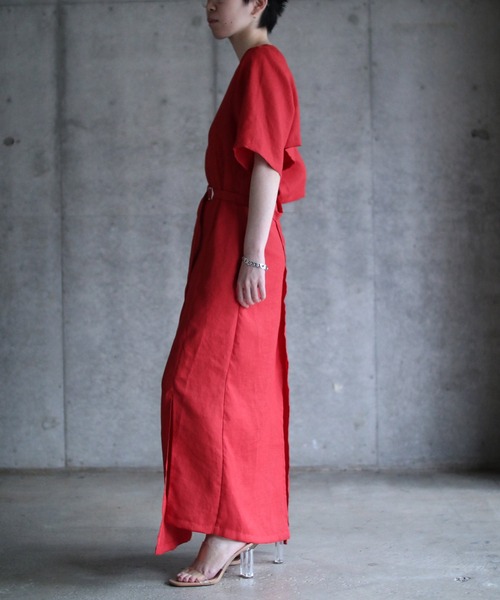 k3&co.（ケイスリーアンドコー）の「Wrap Dress（ワンピース・レディース・ブラック/レッド/グリーン・ONE SIZE）」の8枚目の写真