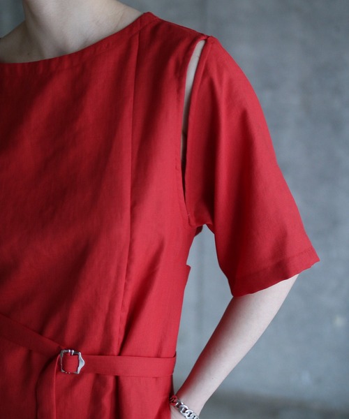 k3&co.（ケイスリーアンドコー）の「Wrap Dress（ワンピース・レディース・ブラック/レッド/グリーン・ONE SIZE）」の11枚目の写真