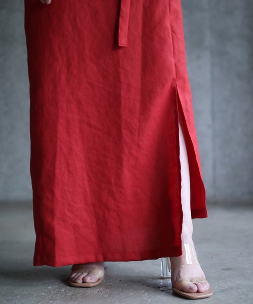 k3&co.（ケイスリーアンドコー）の「Wrap Dress（ワンピース・レディース・ブラック/レッド/グリーン・ONE SIZE）」の12枚目の写真