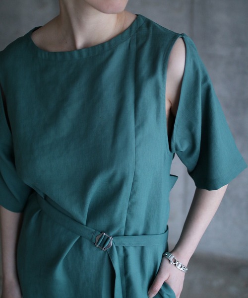 k3&co.（ケイスリーアンドコー）の「Wrap Dress（ワンピース・レディース・ブラック/レッド/グリーン・ONE SIZE）」の20枚目の写真