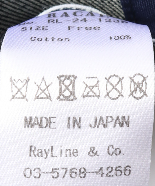 RACAL（ラカル）の「【RACAL / ラカル】 Long Bill Denim Cap（キャップ・メンズ・ネイビー/ブラック/ホワイト・FREE）」の13枚目の写真