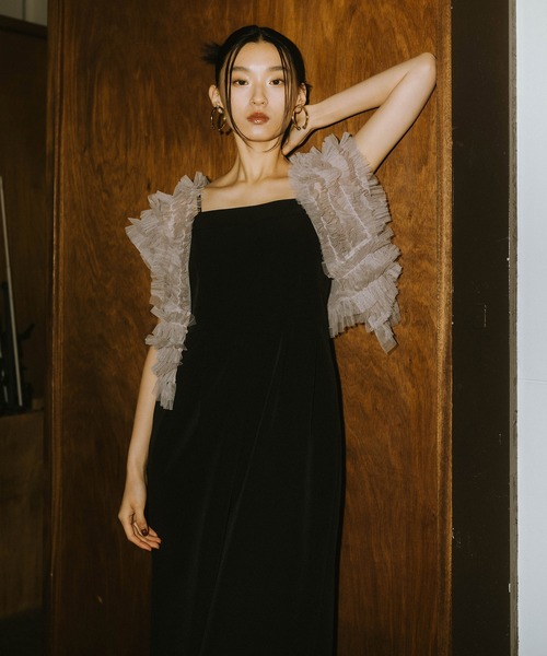 ANDRESD（アンドレスド）の「tulle vest all in one dress