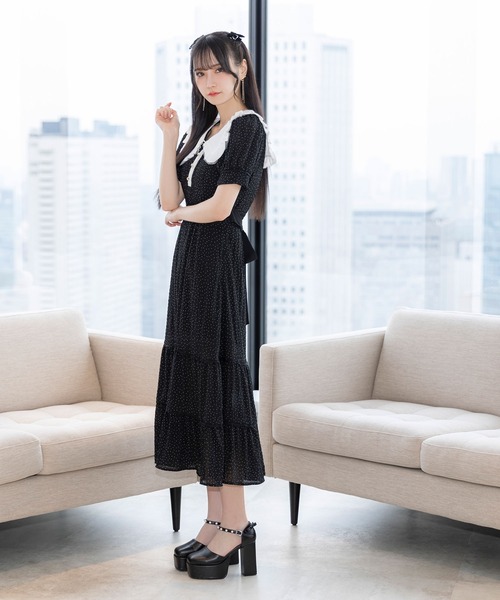 チュールセーラーカラーワンピース（ワンピース）｜DearMyLoveMillor（ディアマイラブミラー）