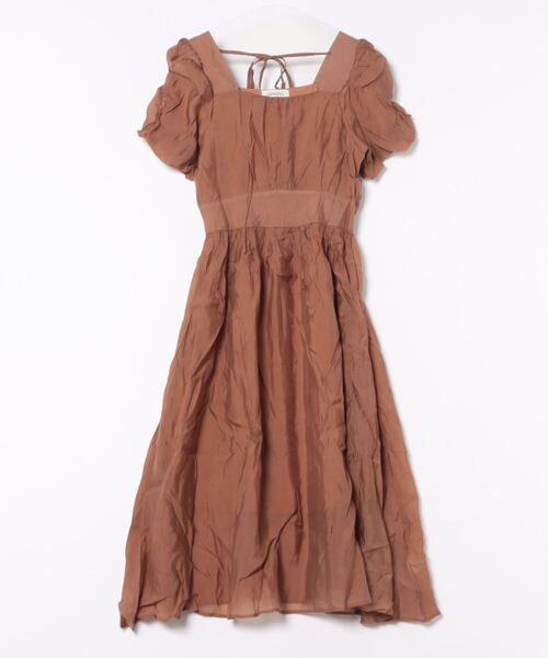 【セール】スクエアネックフェミニンワンピース（ワンピース）｜aimoha（アイモハ）