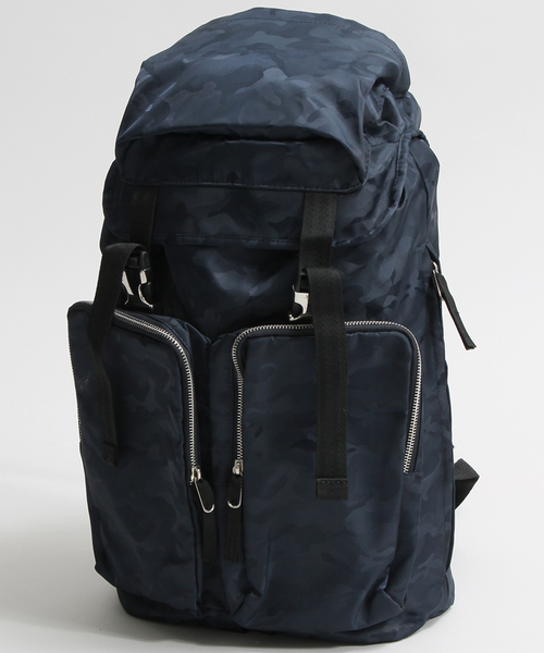 WEGO（ウィゴー）の「WEGO/ダブルポケットバックパック（バックパック/リュック・メンズ・ブラック/カーキ/カモフラージュ・FREE）」の11枚目の写真