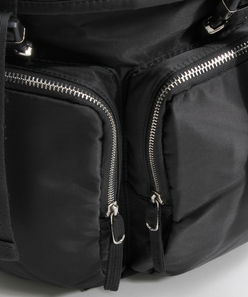 WEGO（ウィゴー）の「WEGO/ダブルポケットバックパック（バックパック/リュック・メンズ・ブラック/カーキ/カモフラージュ・FREE）」の4枚目の写真