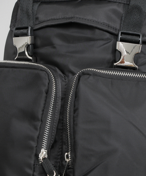 WEGO（ウィゴー）の「WEGO/ダブルポケットバックパック（バックパック/リュック・メンズ・ブラック/カーキ/カモフラージュ・FREE）」の5枚目の写真