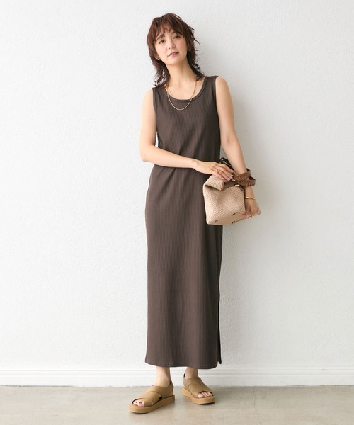 2WAYリブタンクワンピース（ワンピース）｜RIVE DROITE（リヴドロワ  
