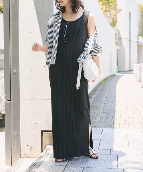 未使用 RIVE DROITE 2WAYリブタンクワンピース RIVE DROITE ワンピース 2WAYリブタンクワンピース : ZOZOTOWN