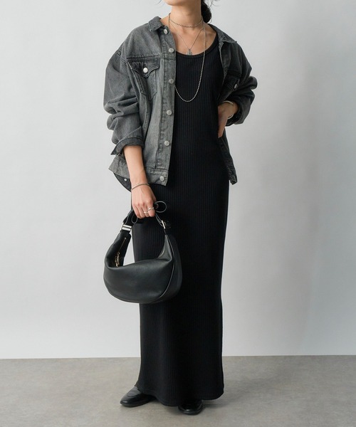 2WAYリブタンクワンピース（ワンピース）｜RIVE DROITE（リヴドロワ