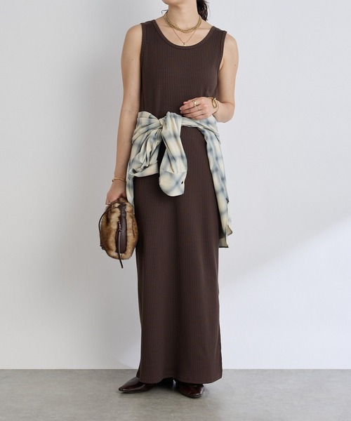 2WAYリブタンクワンピース（ワンピース）｜RIVE DROITE（リヴドロワ