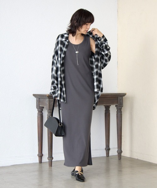 2WAYリブタンクワンピース（ワンピース）｜RIVE DROITE（リヴドロワ