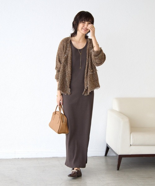 2WAYリブタンクワンピース（ワンピース）｜RIVE DROITE