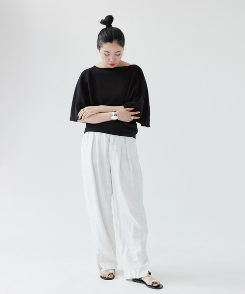 【美品】IENA イエナ　コットンギマフレアスリーブプルオーバー　24SS IENA（イエナ）の「コットンギマ フレアスリーブプルオーバー