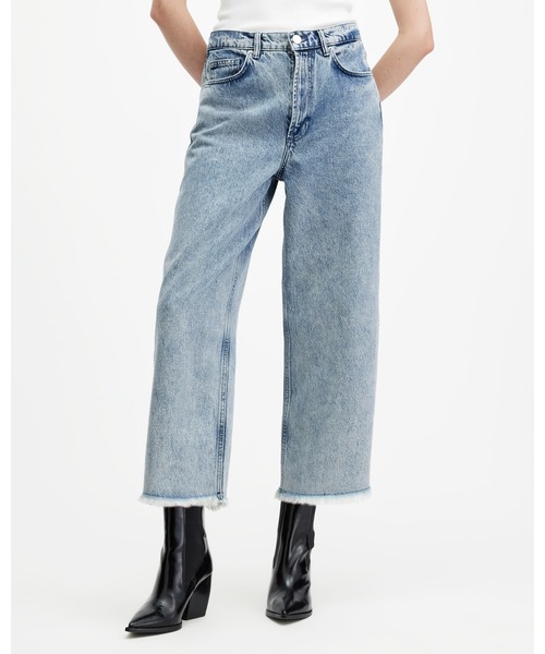 ALLSAINTS（オールセインツ）の「BLAKE LOW SLUNG WIDE LEG DENIM JEANS | BLAKE ロー スラング ワイド レッグ デニム ジーンズ（デニムパンツ・レディース・インディゴブルー・26/27/28/25/24）」の5枚目の写真