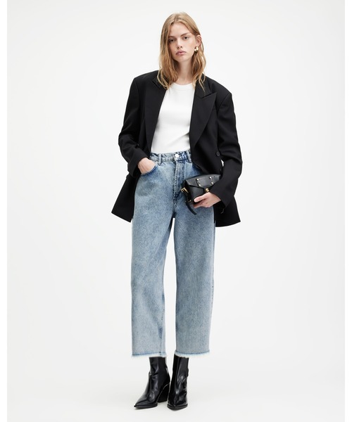 ALLSAINTS（オールセインツ）の「BLAKE LOW SLUNG WIDE LEG DENIM JEANS | BLAKE ロー スラング ワイド レッグ デニム ジーンズ（デニムパンツ・レディース・インディゴブルー・26/27/28/25/24）」の6枚目の写真