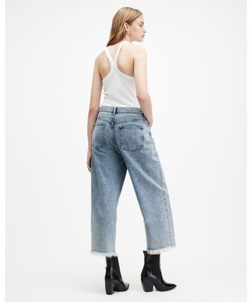 ALLSAINTS（オールセインツ）の「BLAKE LOW SLUNG WIDE LEG DENIM JEANS | BLAKE ロー スラング ワイド レッグ デニム ジーンズ（デニムパンツ・レディース・インディゴブルー・26/27/28/25/24）」の9枚目の写真