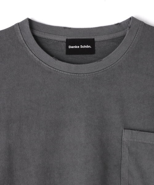 DANKE SCHON（ダンケシェーン）の「【WEB&DEPOT限定】DankeSchon/活性染ロゴ S/S Tee（Tシャツ/カットソー・メンズ・ブラック/ベージュ・M/L）」の19枚目の写真