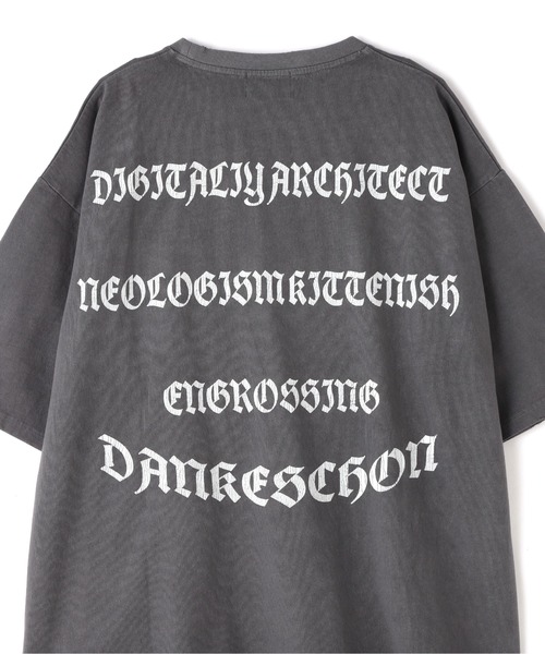 DANKE SCHON（ダンケシェーン）の「【WEB&DEPOT限定】DankeSchon/活性染ロゴ S/S Tee（Tシャツ/カットソー・メンズ・ブラック/ベージュ・M/L）」の5枚目の写真