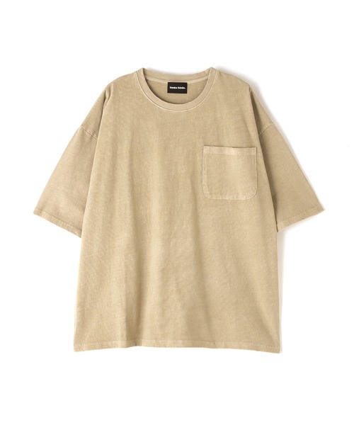 DANKE SCHON（ダンケシェーン）の「【WEB&DEPOT限定】DankeSchon/活性染ロゴ S/S Tee（Tシャツ/カットソー・メンズ・ブラック/ベージュ・M/L）」の9枚目の写真