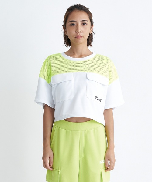 ROXY(ロキシー)の「GREEN SPROUT/ロキシー速乾半袖ドローコード付きクロップドTシャツ(Tシャツ/カットソー・レディース・ミント/ホワイト/ブラック・LARGE/MEDIUM/SMALL)」の15枚目の写真