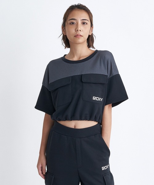 ROXY(ロキシー)の「GREEN SPROUT/ロキシー速乾半袖ドローコード付きクロップドTシャツ(Tシャツ/カットソー・レディース・ミント/ホワイト/ブラック・LARGE/MEDIUM/SMALL)」の22枚目の写真