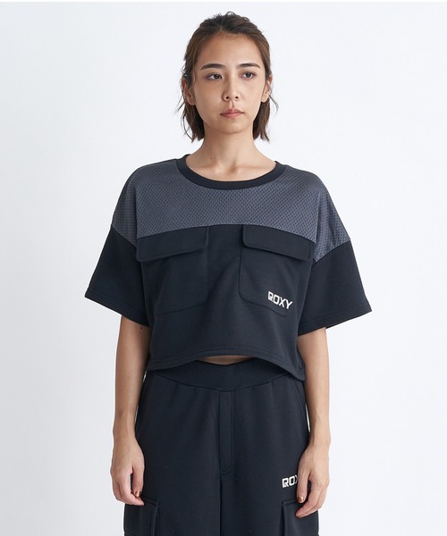 ROXY(ロキシー)の「GREEN SPROUT/ロキシー速乾半袖ドローコード付きクロップドTシャツ(Tシャツ/カットソー・レディース・ミント/ホワイト/ブラック・LARGE/MEDIUM/SMALL)」の19枚目の写真